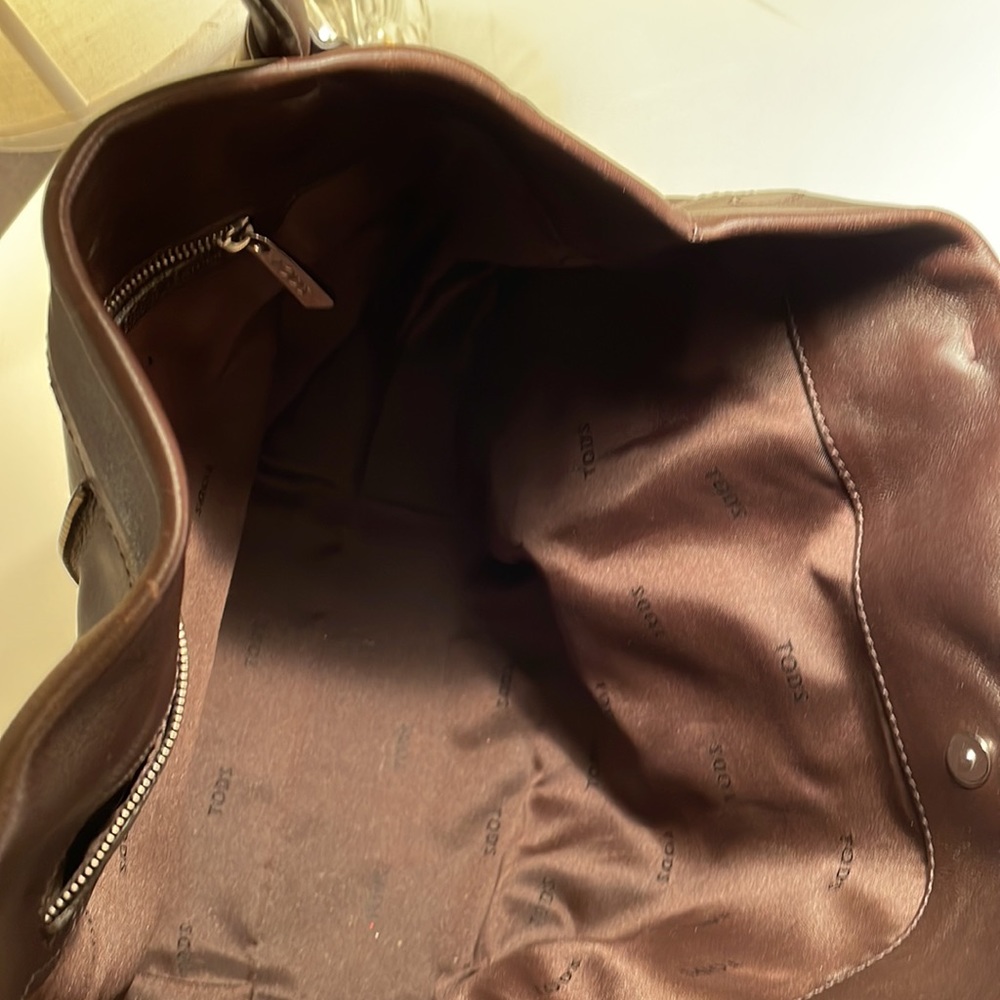 TOD’S - LARGE LEATHER SATCHEL - Picture 13 of 15